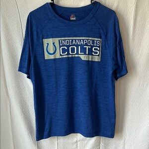 Majestic Blue Indianapolis Colts NFL Football T-Shirt Size Medium